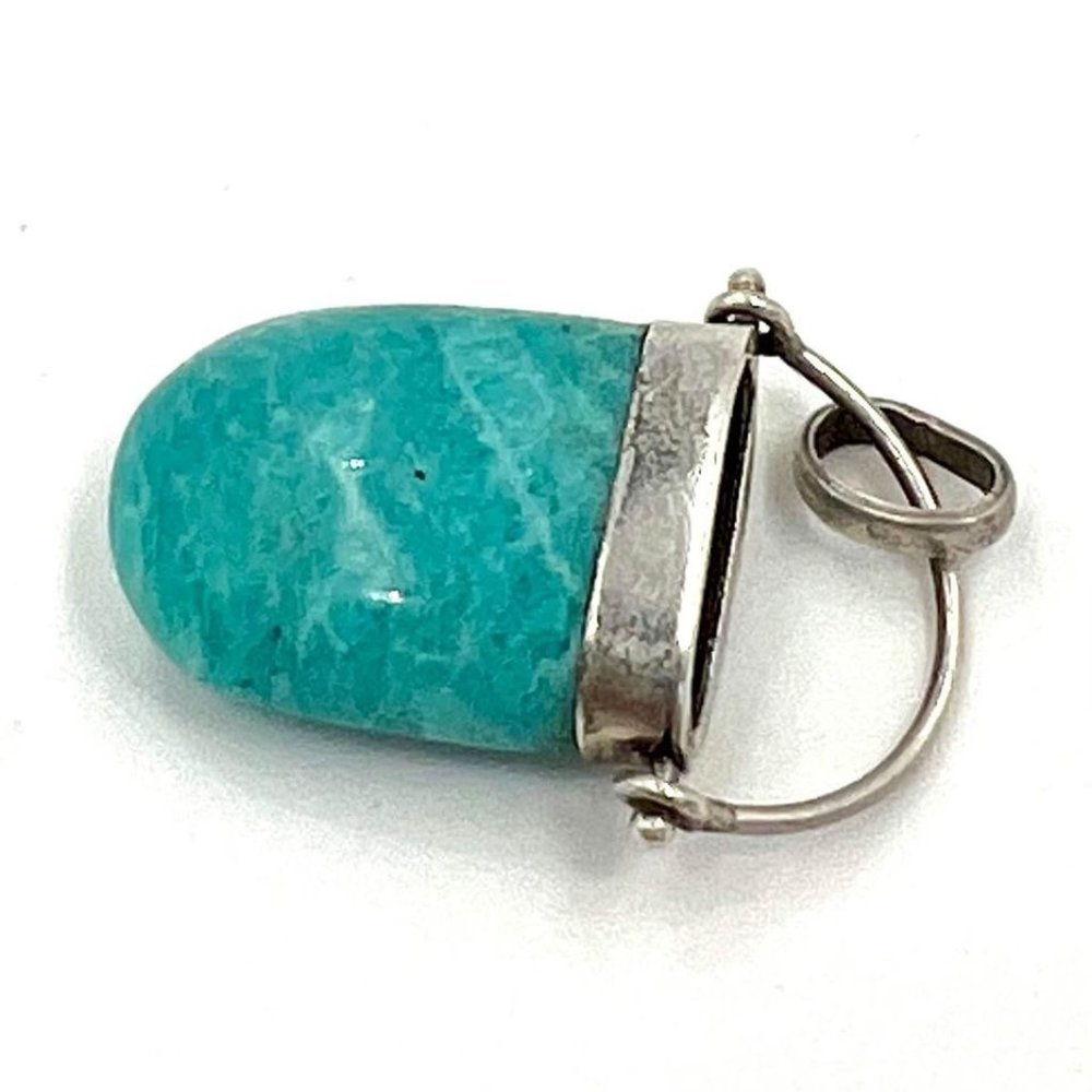 Knockout Amazonite And Sterling Silver Pendant - image 6